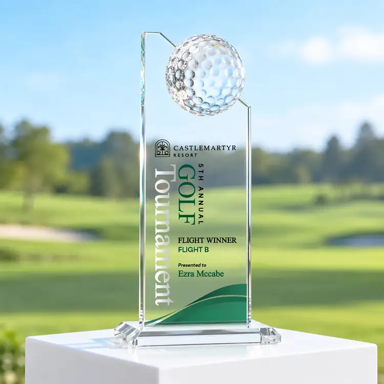 Ashfield Golf Award - Clear/Multicolor #3