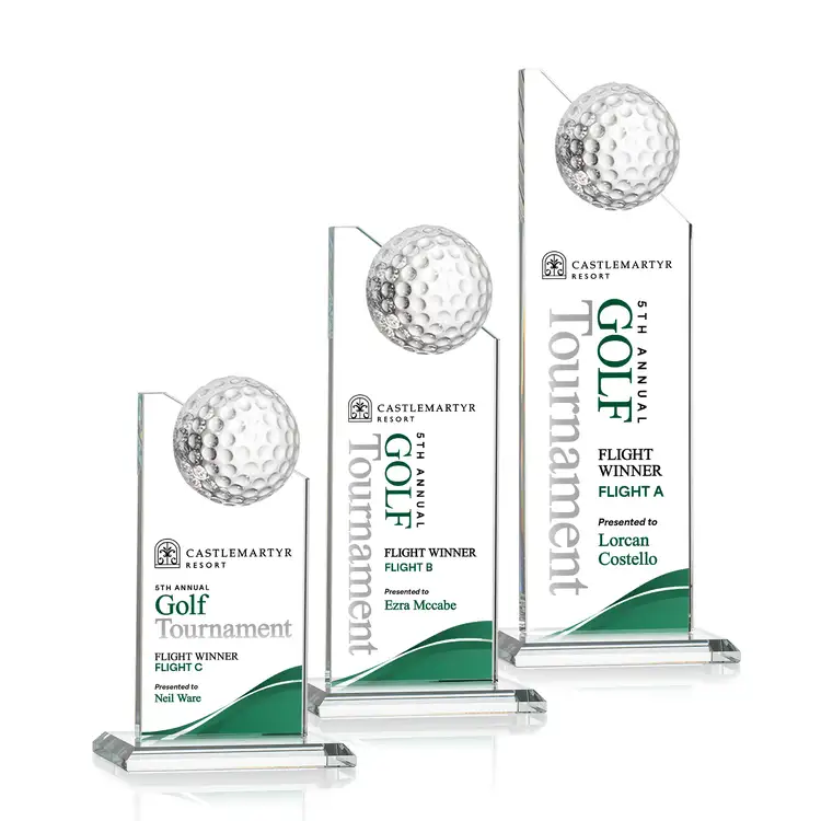 Ashfield Golf Award - Clear/Multicolor