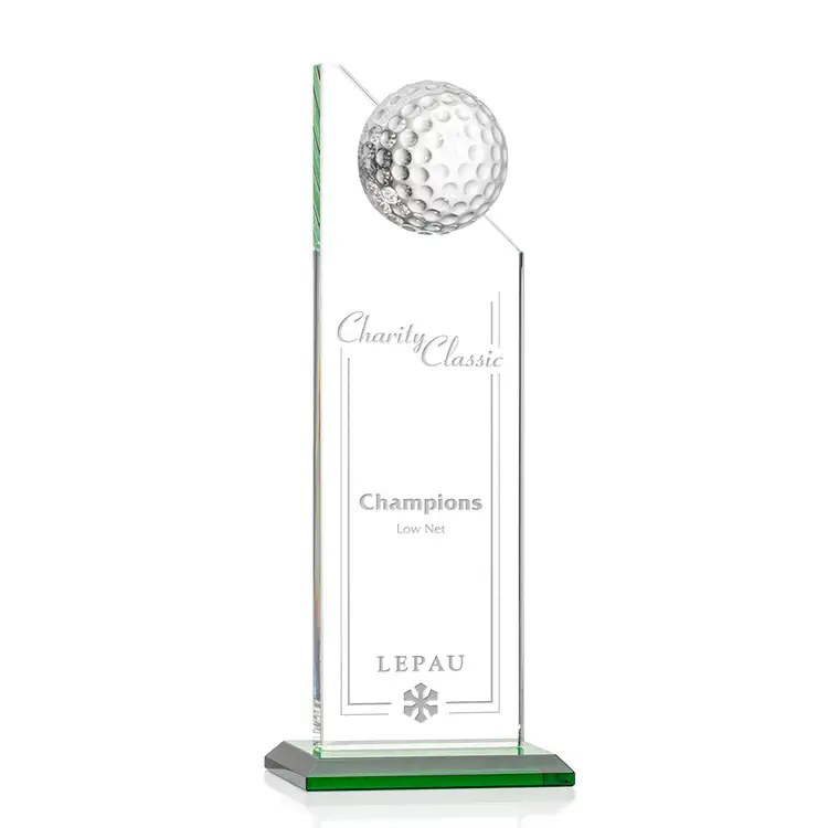 Ashfield Golf Award - Green/Laser Engraved #2