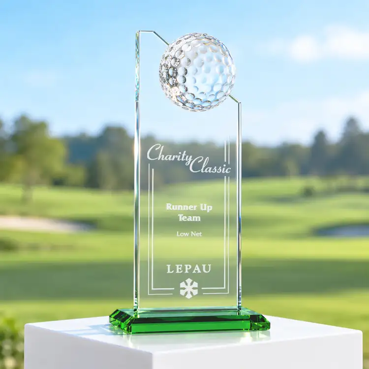 Ashfield Golf Award - Green/Laser Engraved #3