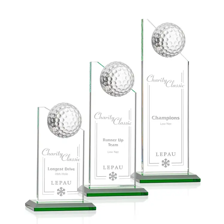 Ashfield Golf Award - Green/Laser Engraved
