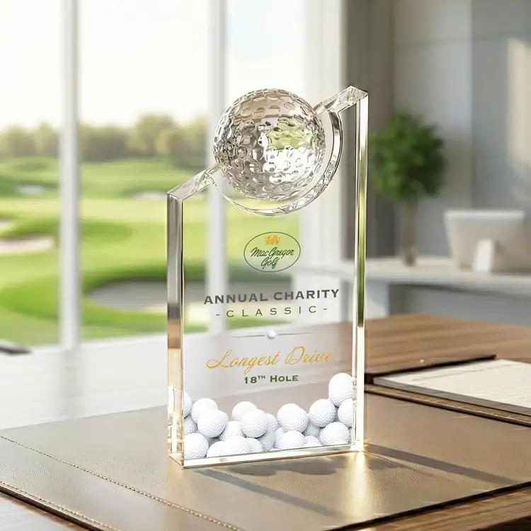 Axis Optical Crystal Golf Award - Multicolor #2