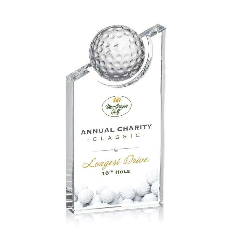 Axis Optical Crystal Golf Award - Multicolor