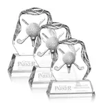 Trophée de golf Slaithwaite en cristal optique