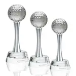 Trophée de golf Willshire en cristal optique