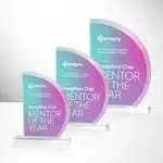 Trophée demi-lune Truscott en cristal Starfire - Multicolore