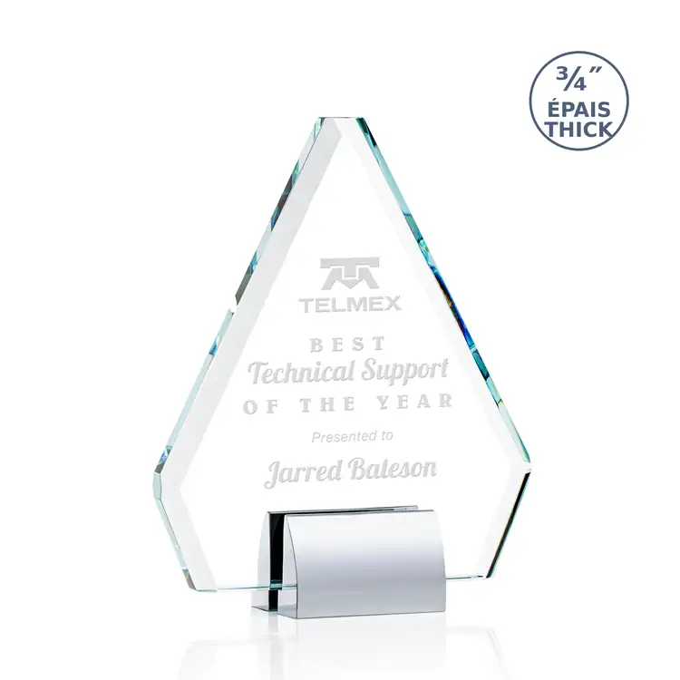 Roxborough Starfire Crystal Diamond Award - Chrome #2
