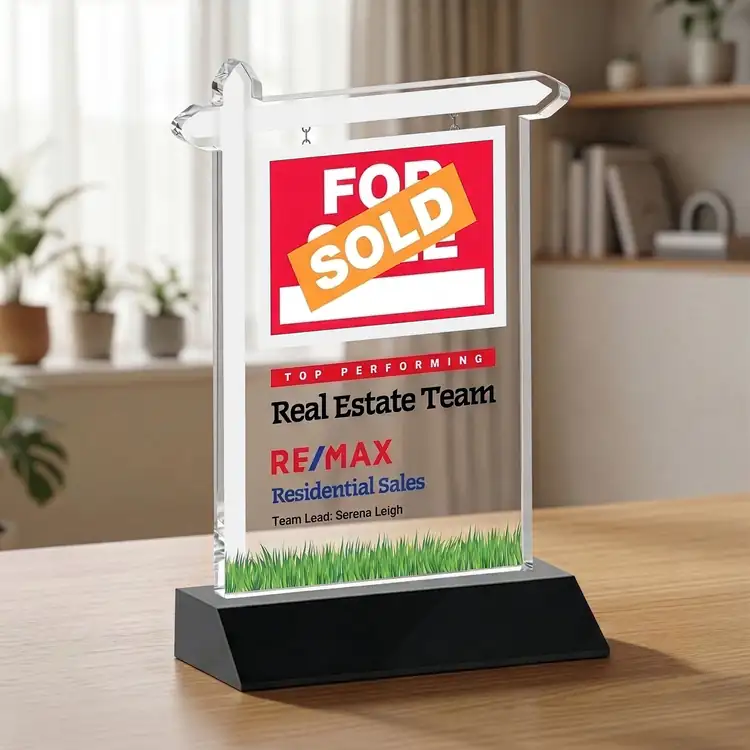 Real Estate Starfire Crystal Award - Multicolor #11