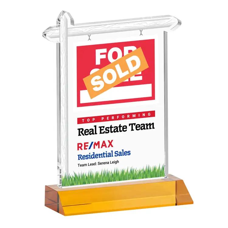 Real Estate Starfire Crystal Award - Multicolor #3