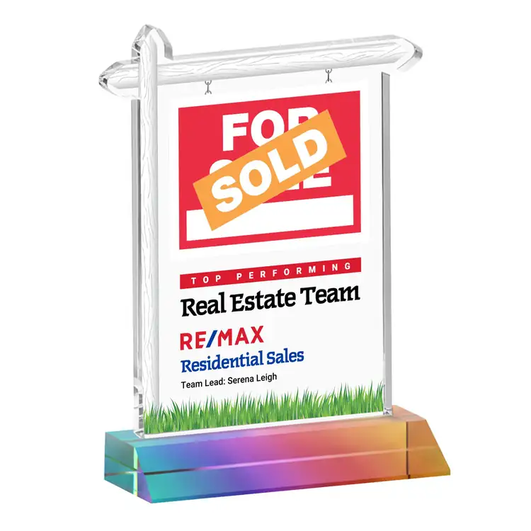 Real Estate Starfire Crystal Award - Multicolor #7