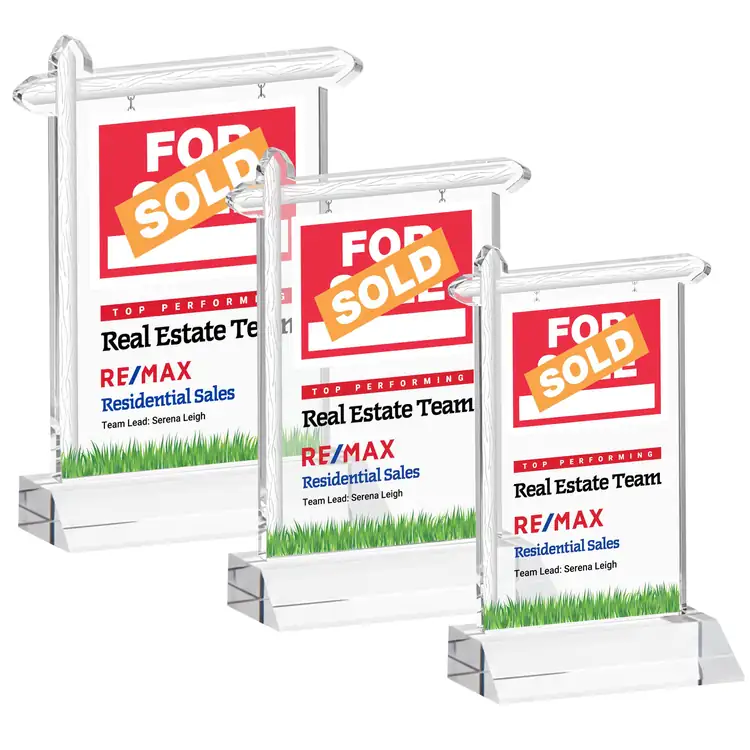 Real Estate Starfire Crystal Award - Multicolor