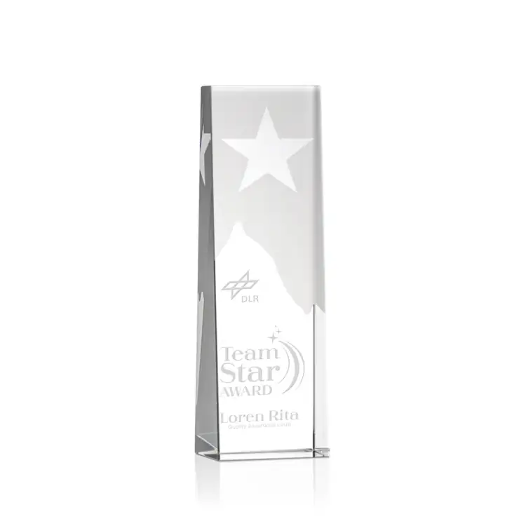 Artemus Star Crystal Award - Deep Etch #2