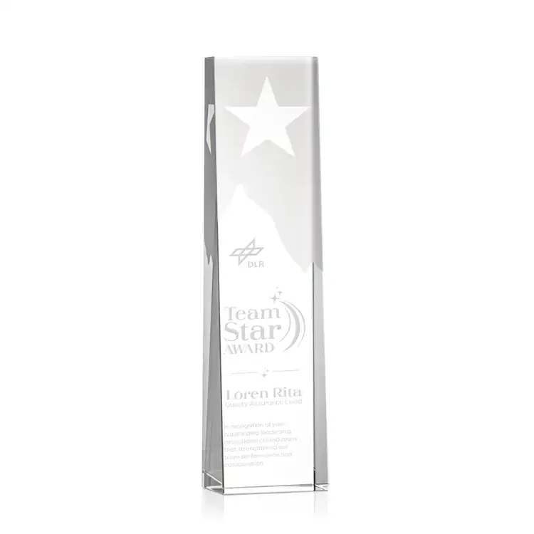 Artemus Star Crystal Award - Deep Etch #3