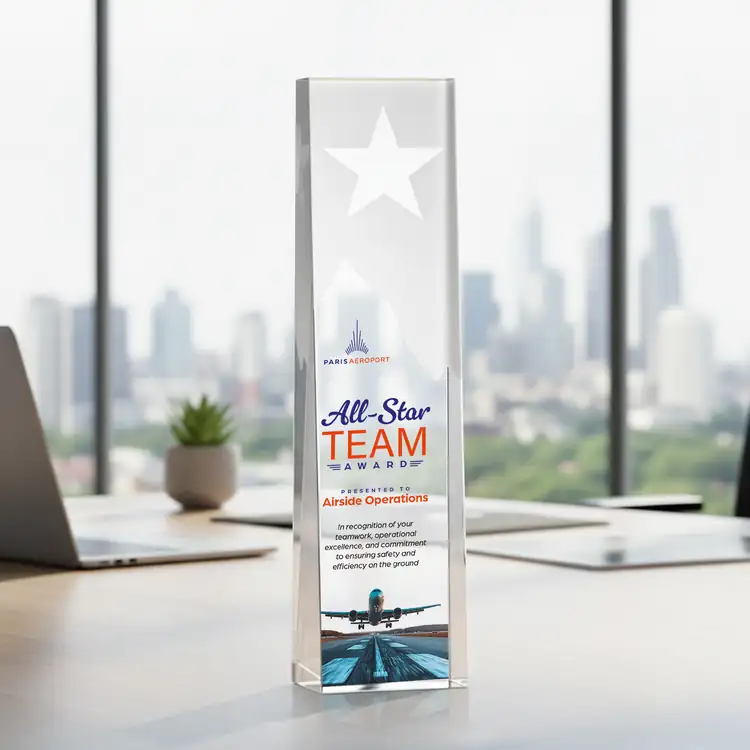 Artemus Star Crystal Award - Multicolor #5