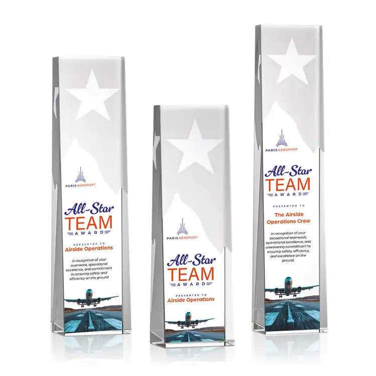 Artemus Star Crystal Award - Multicolor