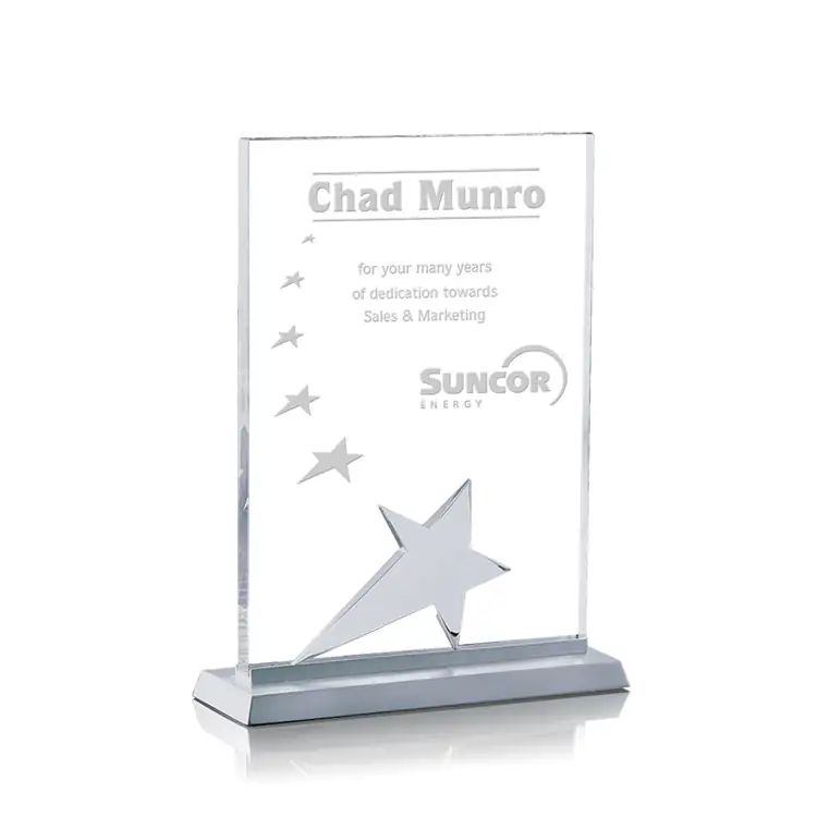 Lewiston Star Starfire Crystal Award #2