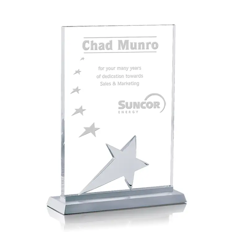 Lewiston Star Starfire Crystal Award #3