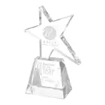 Trophée étoile Libra en cristal optique