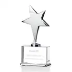 Trophée étoile Rhapsody en métal sur cristal optique