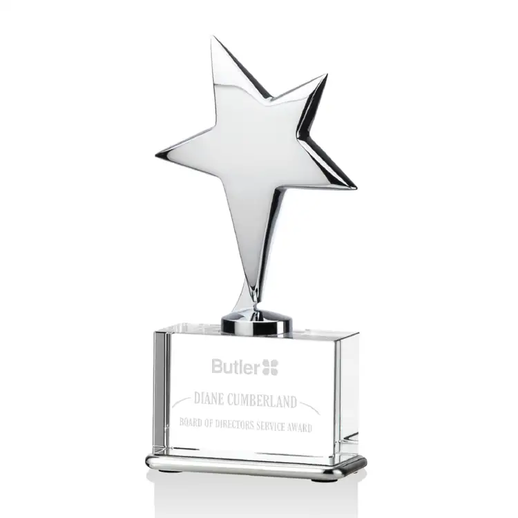 Rhapsody Metal Star Award on Optical Crystal
