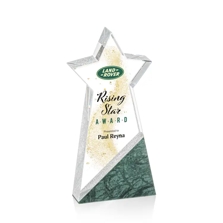 Trophée étoile Taunton en cristal optique et granit - Multicolore #2