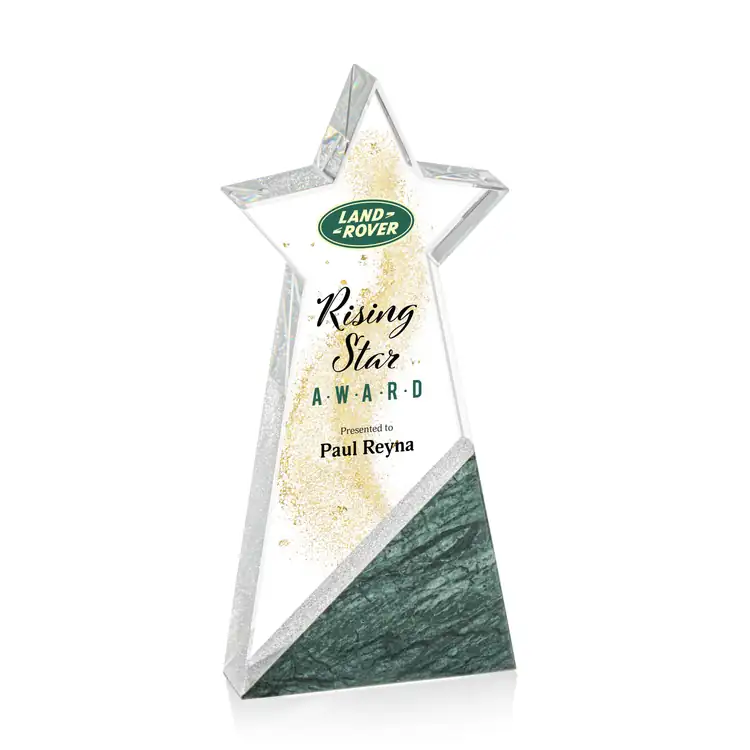 Trophée étoile Taunton en cristal optique et granit - Multicolore #3