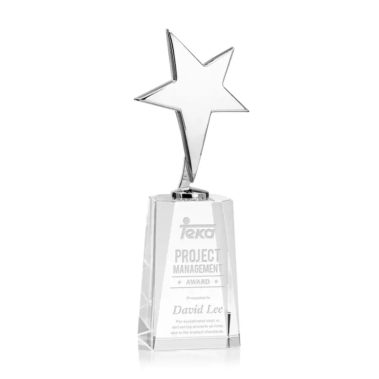 Tuscany Star Award on Cairns Base - Engraved #2