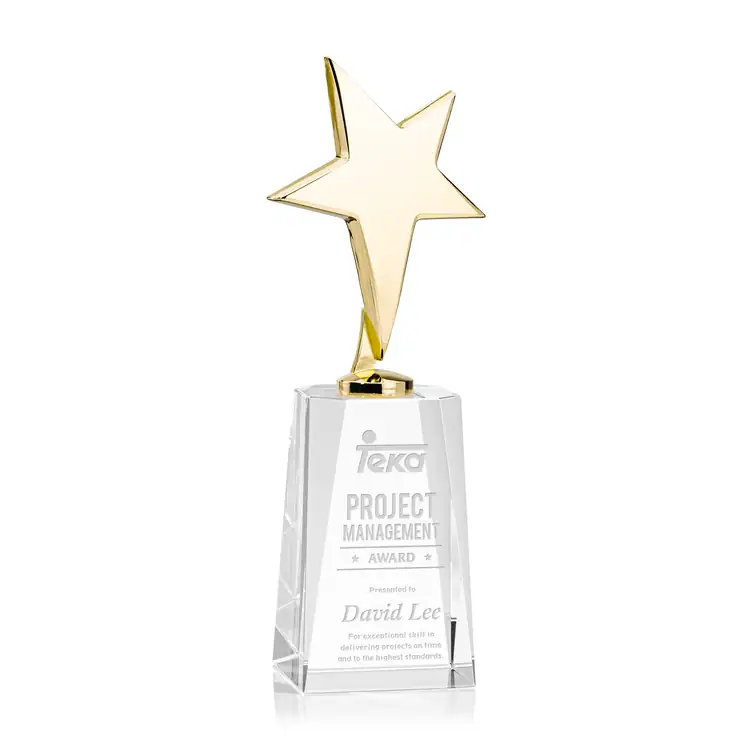 Tuscany Star Award on Cairns Base - Engraved #3
