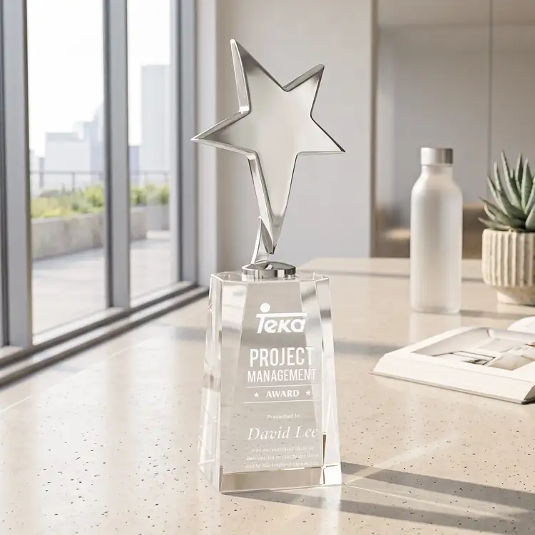 Tuscany Star Award on Cairns Base - Engraved #4