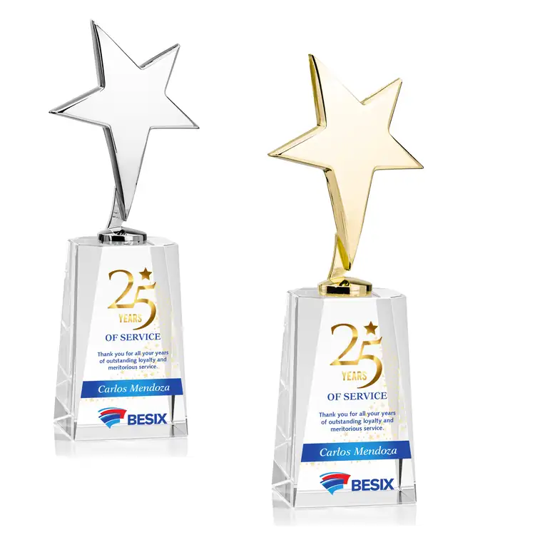 Trophée étoile Tuscany sur socle Cairns - Multicolore