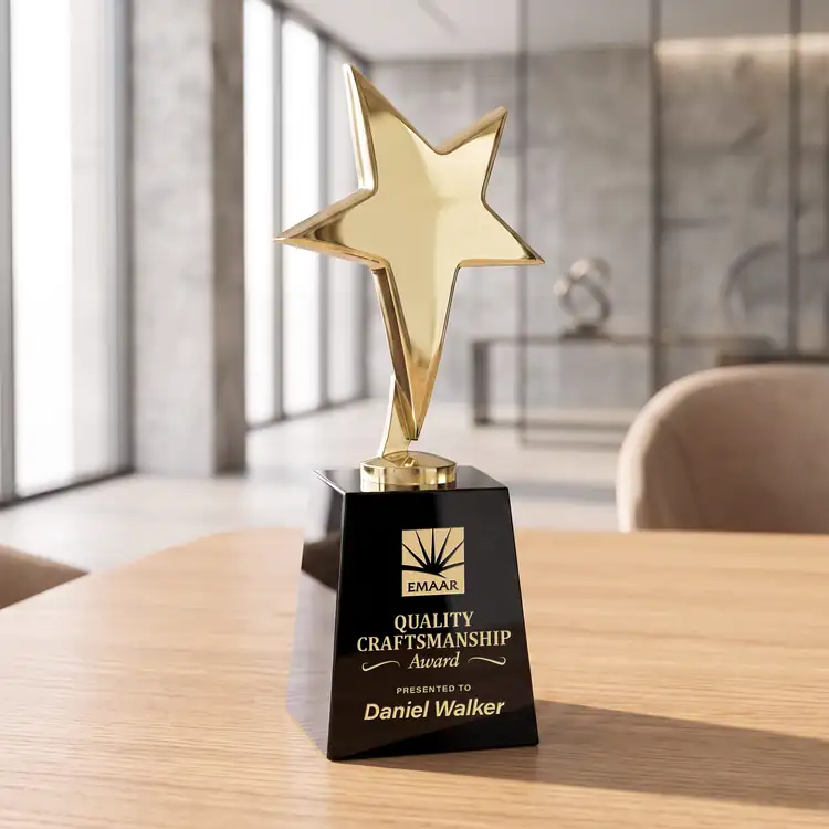 Tuscany Star Award on Celestina Base - Engraved #9