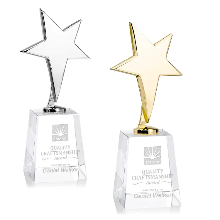 Tuscany Star Award on Celestina Base - Engraved