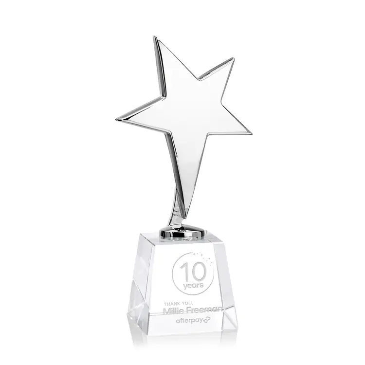 Tuscany Star Award on Fortino Base - Engraved #2