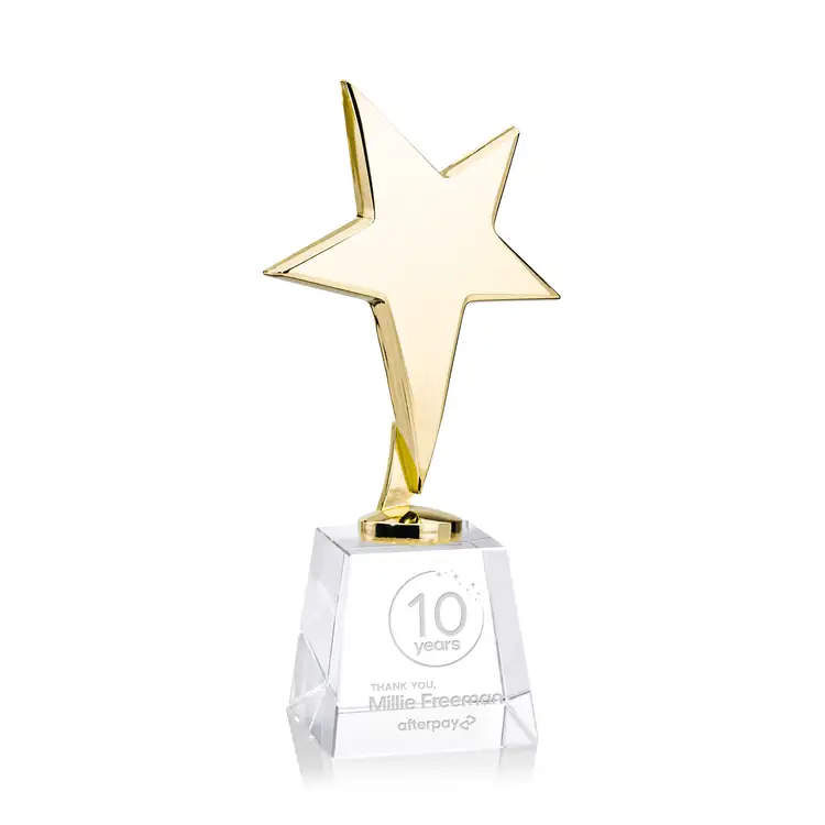 Tuscany Star Award on Fortino Base - Engraved #4