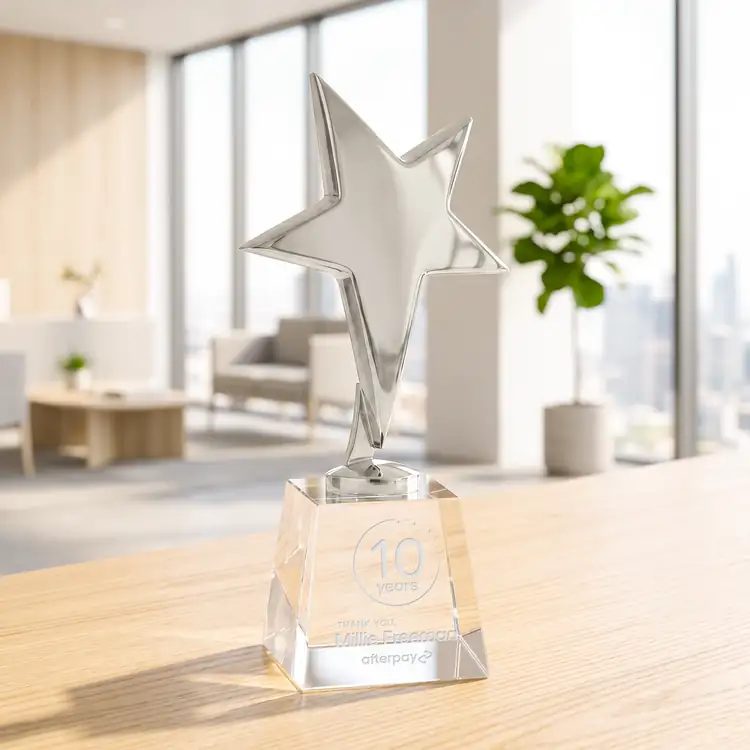 Tuscany Star Award on Fortino Base - Engraved #6