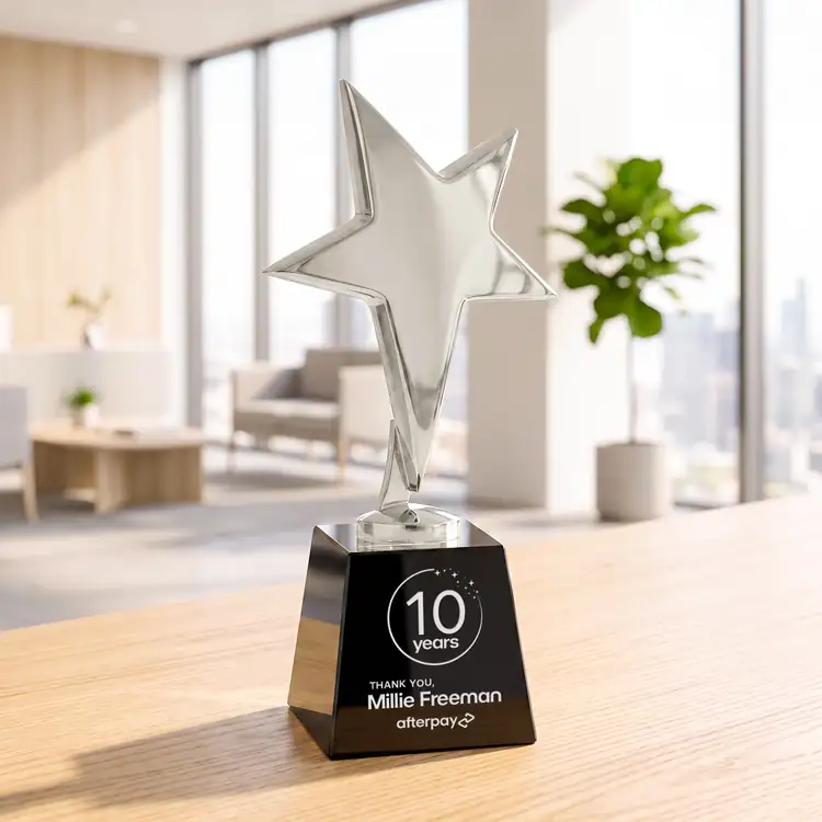 Tuscany Star Award on Fortino Base - Engraved #7