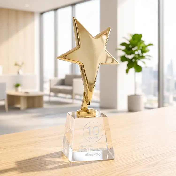 Tuscany Star Award on Fortino Base - Engraved #8