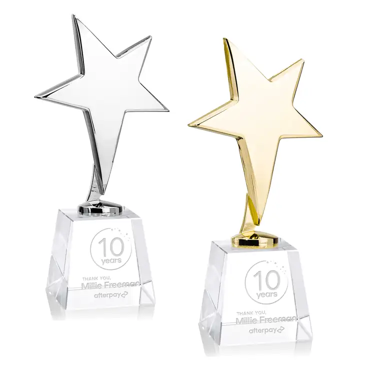Tuscany Star Award on Fortino Base - Engraved