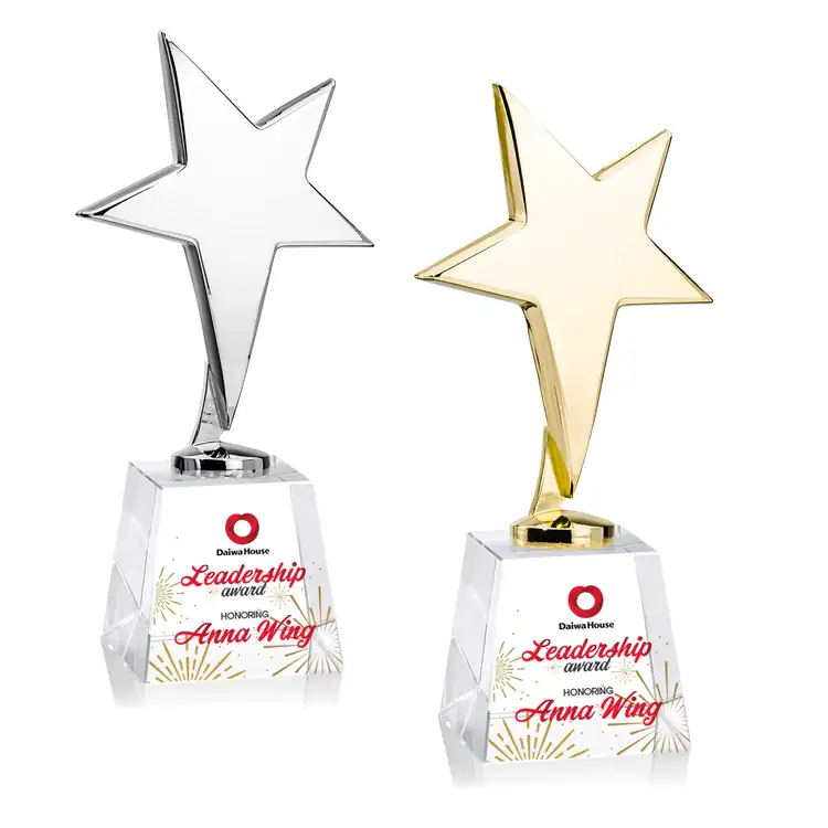 Tuscany Star Award on Fortino Base - Multicolor