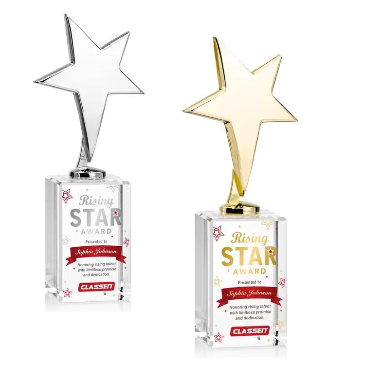 Tuscany Star Award on Lexington Base - Multicolor