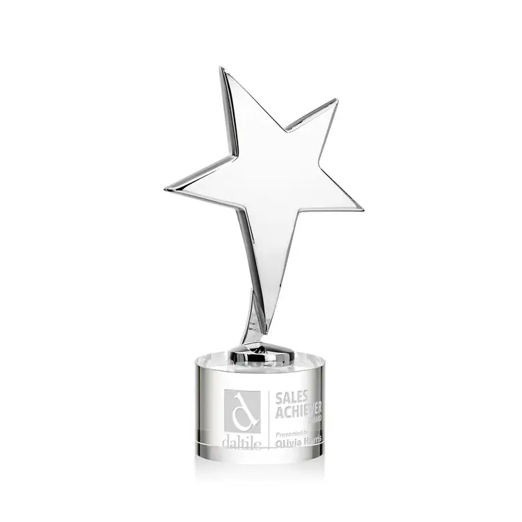 Tuscany Star Award on Marvel Base - Engraved #2