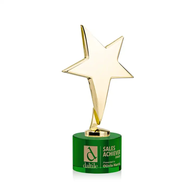 Tuscany Star Award on Marvel Base - Engraved #7