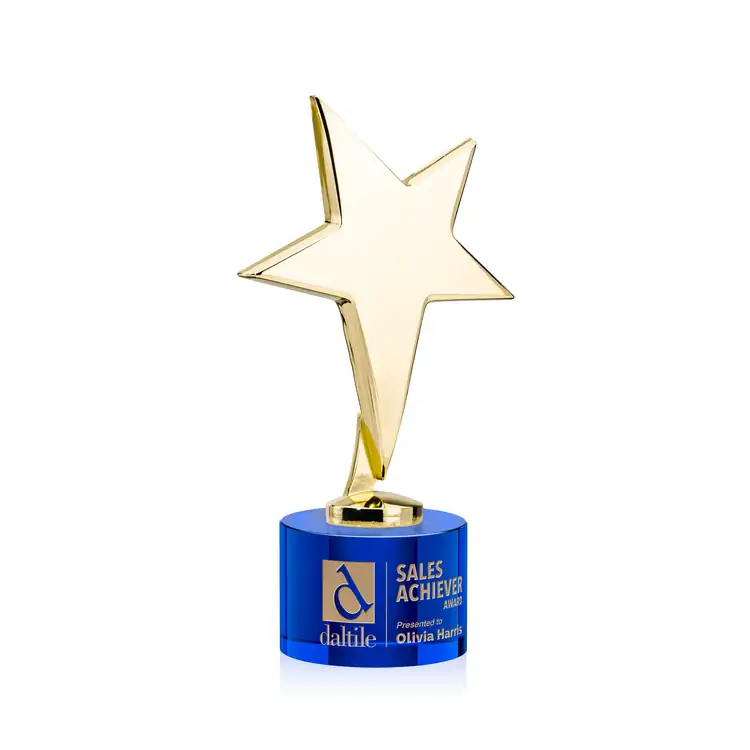 Tuscany Star Award on Marvel Base - Engraved #9