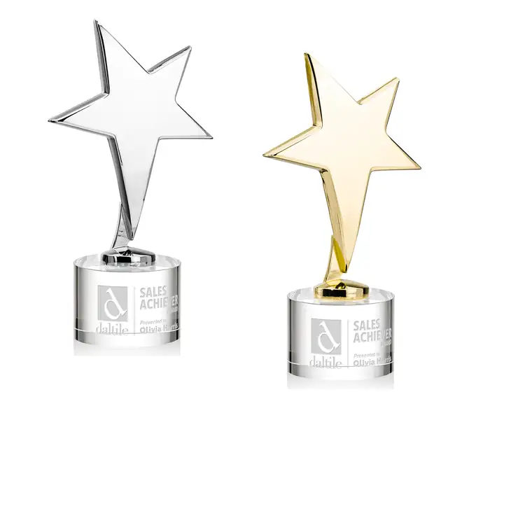 Tuscany Star Award on Marvel Base - Engraved