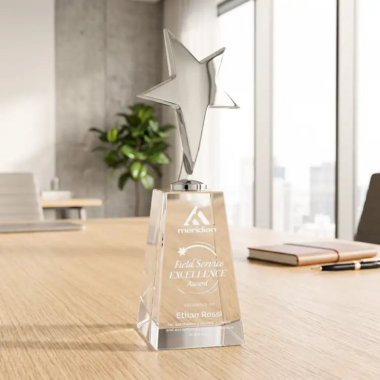 Tuscany Star Award on Novita Base - Engraved #6