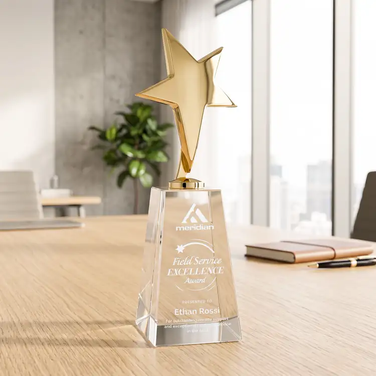Tuscany Star Award on Novita Base - Engraved #8