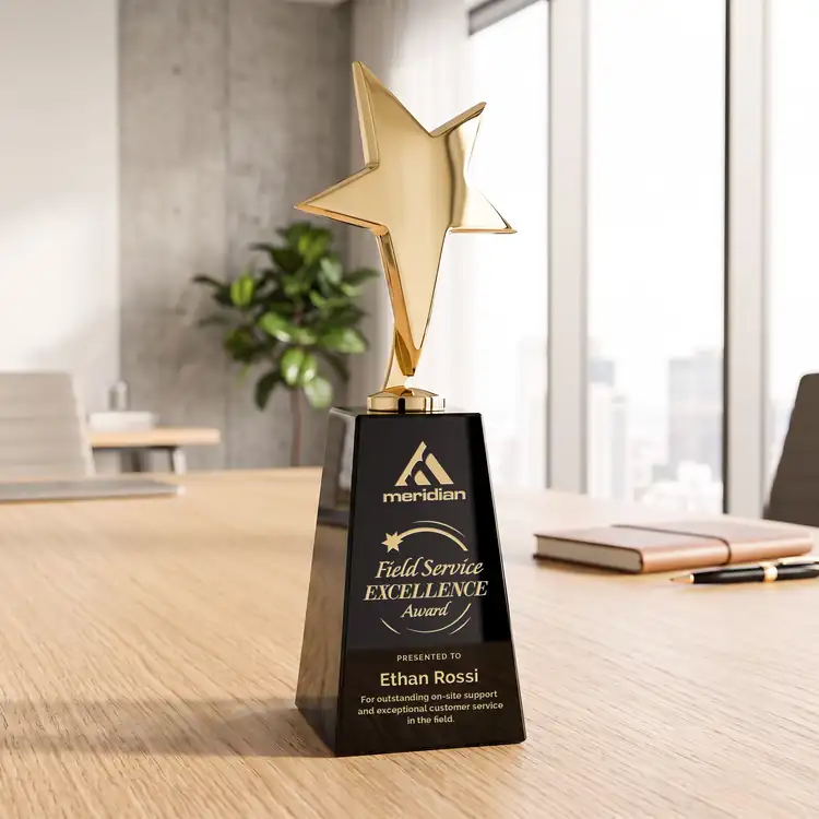 Tuscany Star Award on Novita Base - Engraved #9