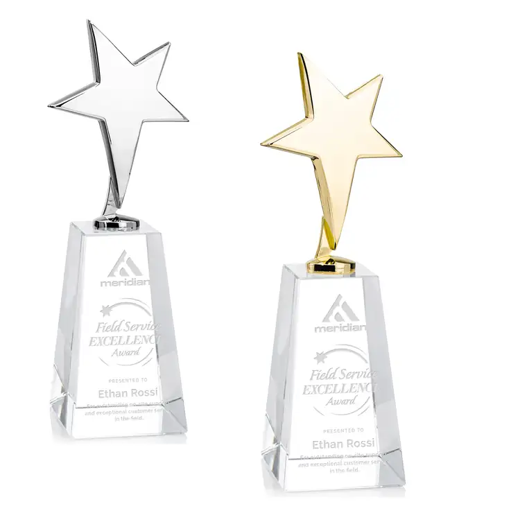 Tuscany Star Award on Novita Base - Engraved