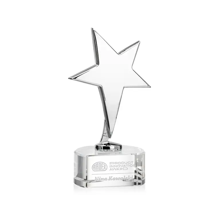 Trophée étoile Tuscany sur socle Paragon - Gravure #2