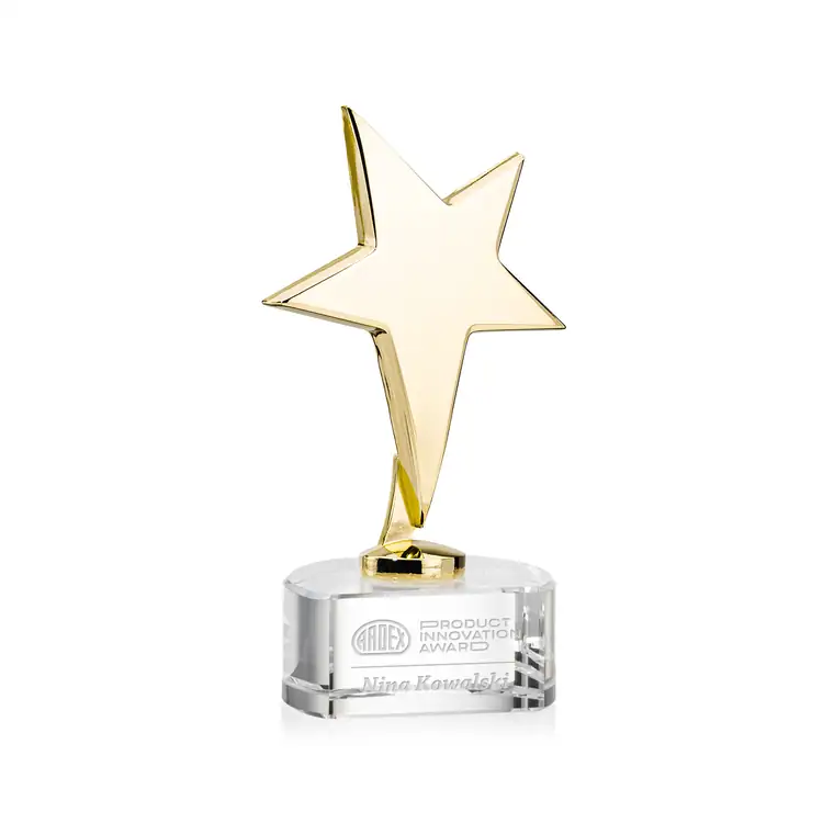 Trophée étoile Tuscany sur socle Paragon - Gravure #6